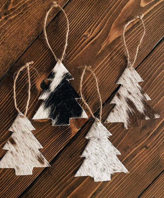 Cowhide Christmas Ornament