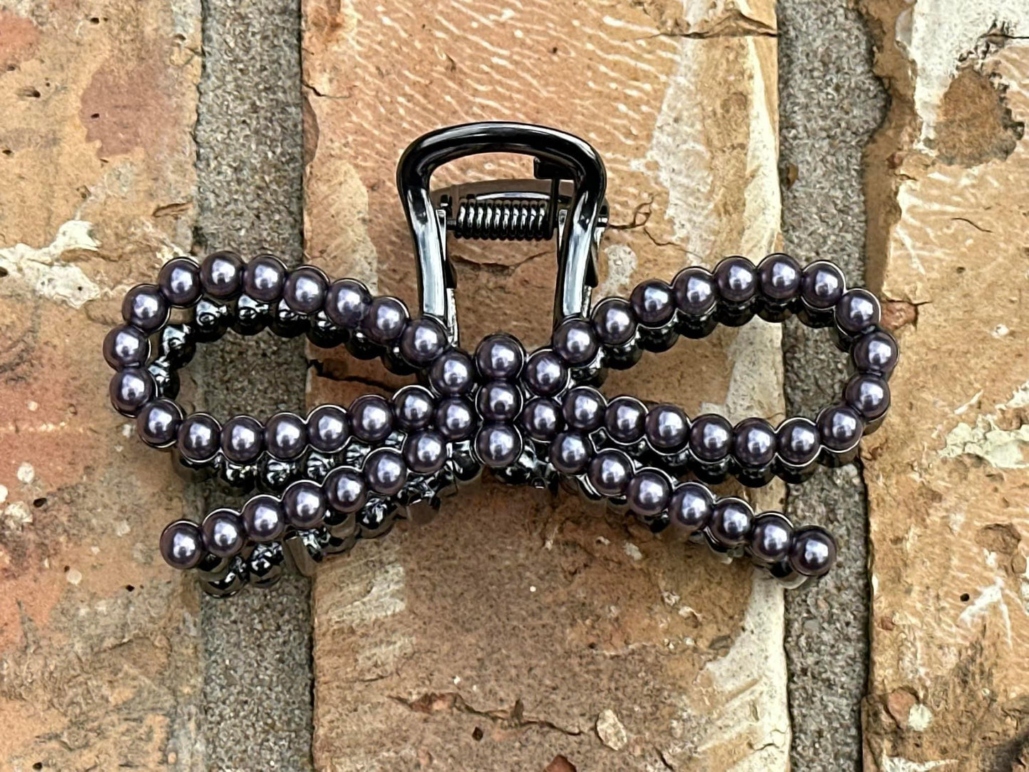 Navajo Pearl Bow Hair Clip